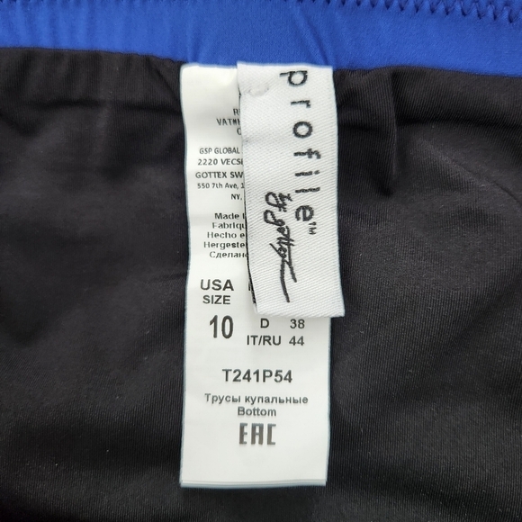 PROFILE BY GOTTEX TUTTI FRUTTI SHIRRED TANKINI BOTTOM. Size US 10. New. - Picture 8 of 10